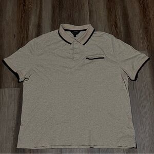 Banana Republic Light Gray Polo Shirt